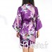 sourcing map Soie Satin Courte Kimono Robe Robe de Demoiselle d'honneur De Mariage Robe De Nuit Bain - B07KRMQJGH